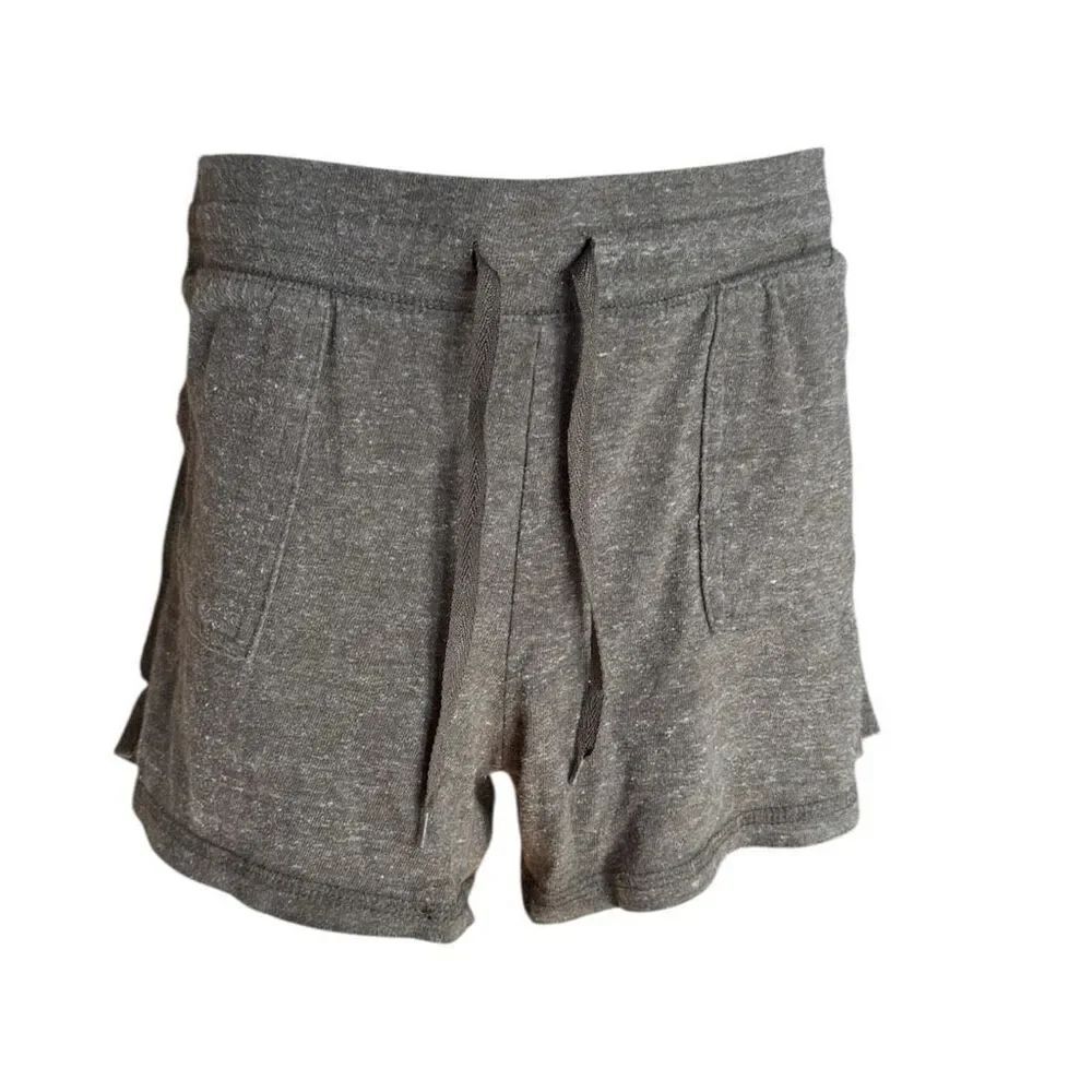 Womens Athletic Works Olive Heathered Athletic Casual Shorts - Sz S 4/6